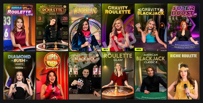 Sportuna Live Casino Section