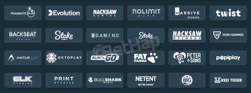 TOP Game Providers on Stake Casino