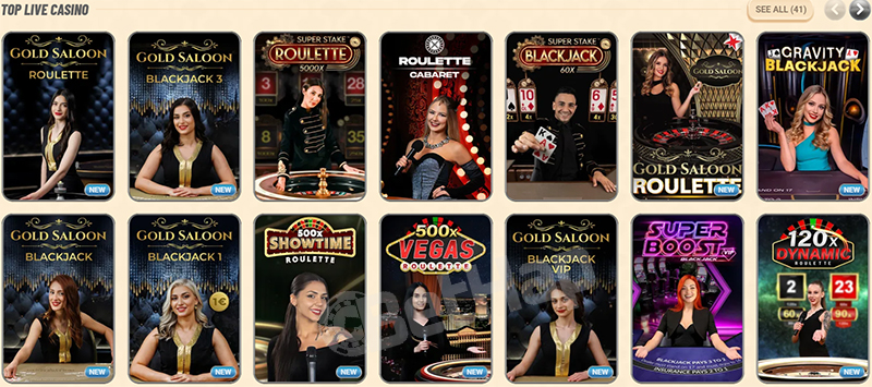 Vegasino Live Casino